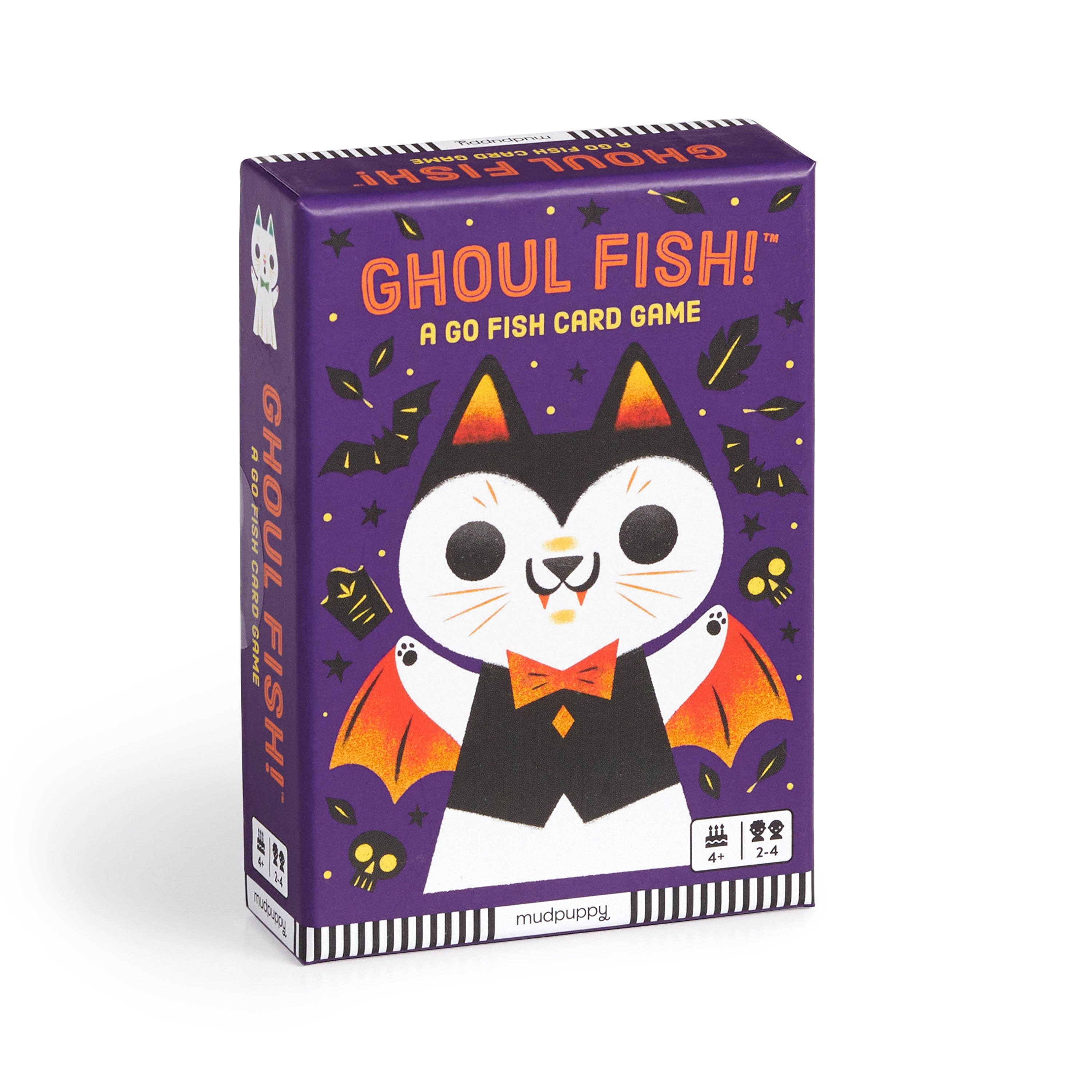 Ghoul Fish! card game from Chronicle Books, featuring colorful illustrated cards for fun games and puzzles.