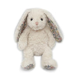 Cream Floral Bunny Plush Toy - Toy Polloi