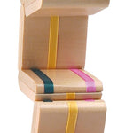 Toysmith Neato! Classics Jacob's Ladder fidget toy with colorful wooden blocks connected by string, designed for sensory play.