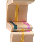 Toysmith Neato! Classics Jacob's Ladder fidget toy with colorful wooden blocks connected by string, designed for sensory play.