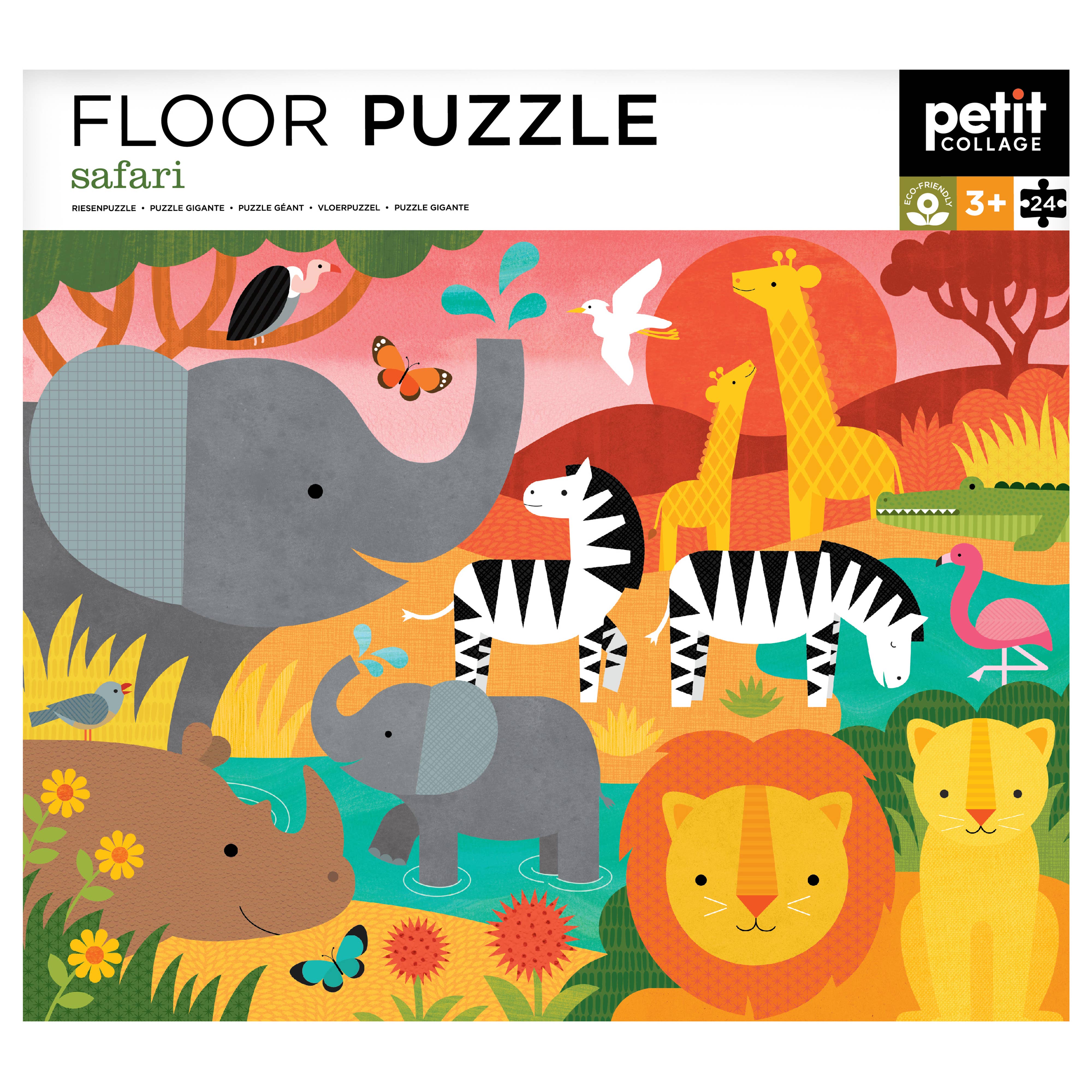 Safari 24-Piece Floor Puzzle - Toy Polloi