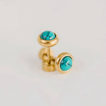 Turquoise Stud Earrings - Toy Polloi