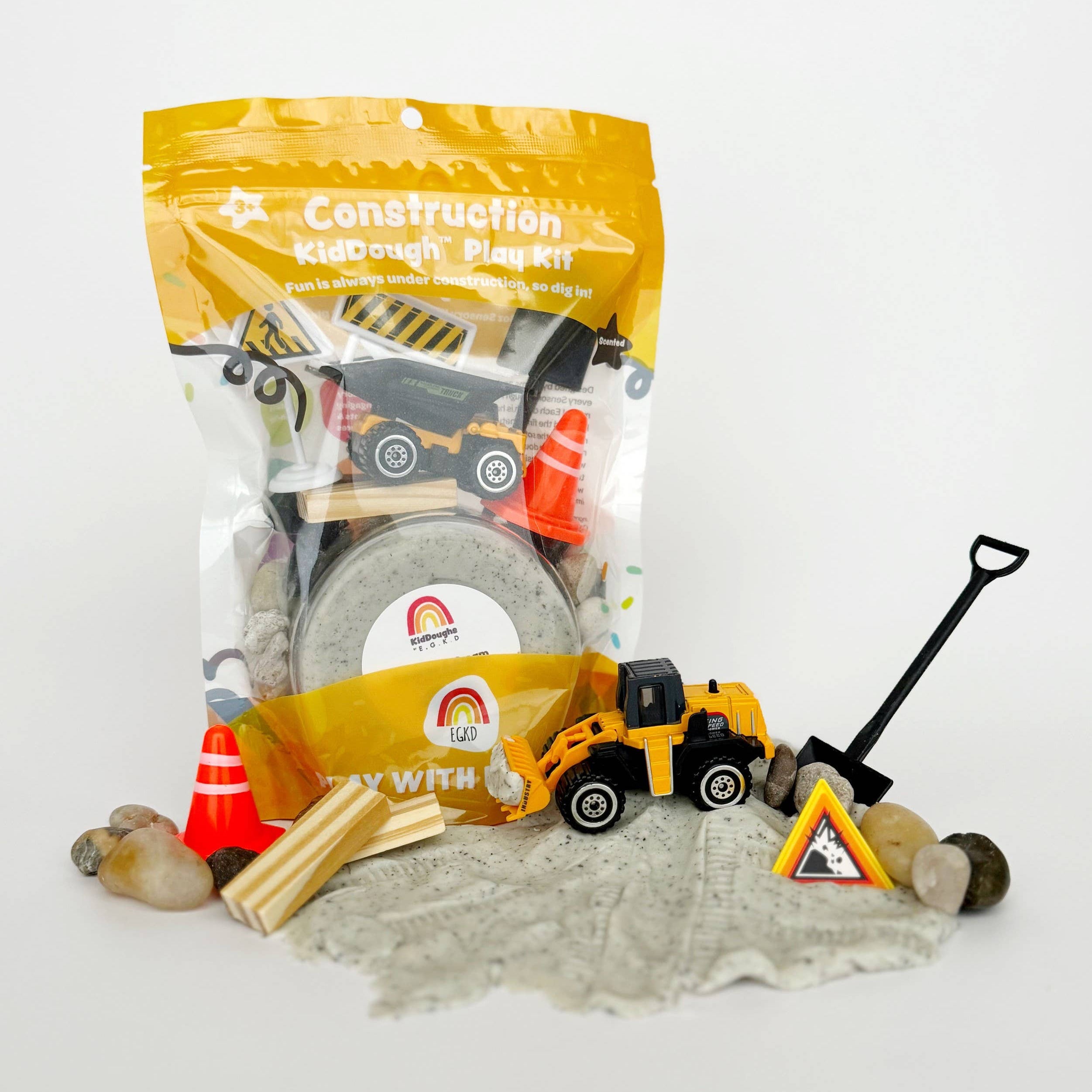 Construction KidDough Play Kit - Toy Polloi