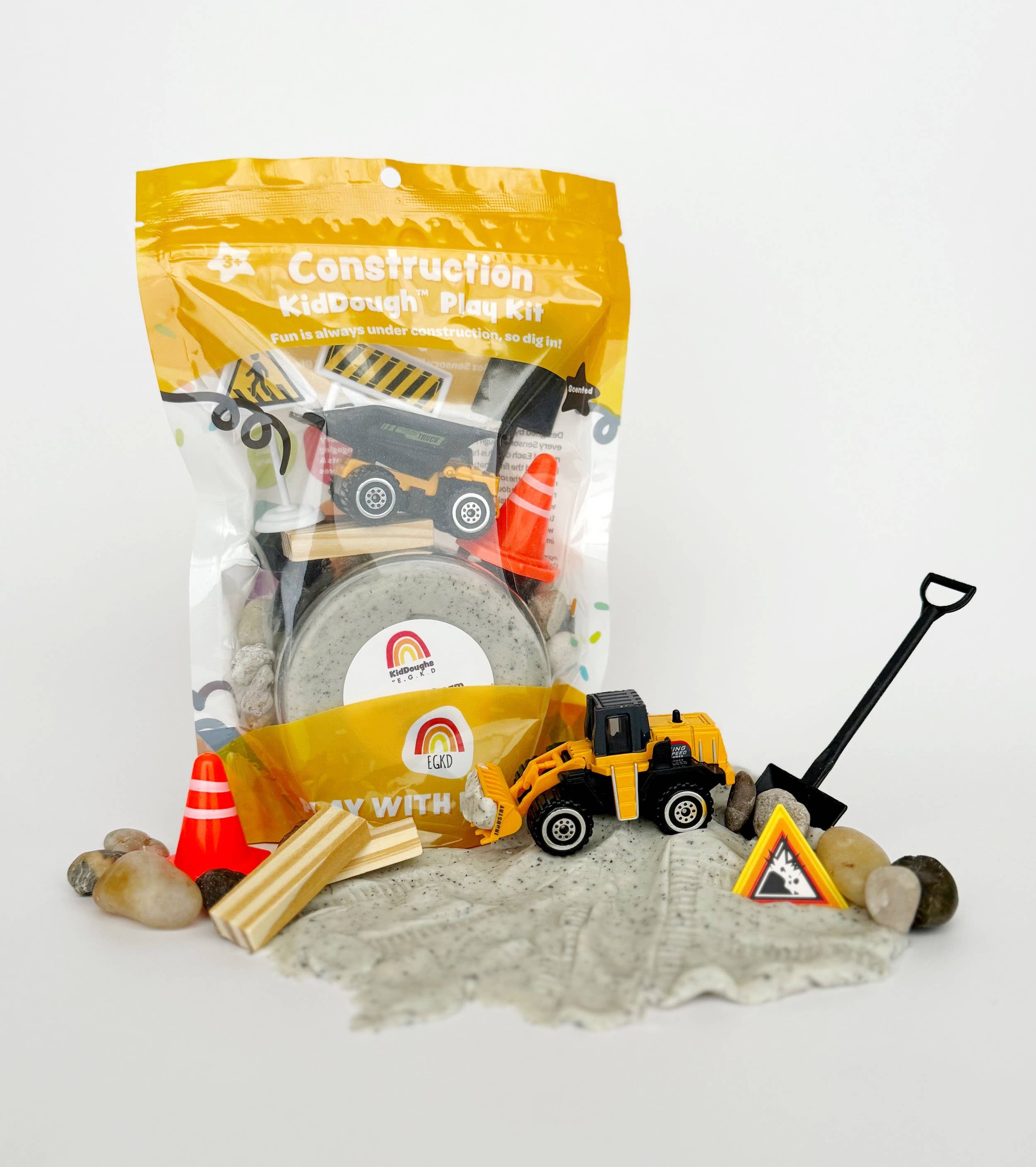 Construction KidDough Play Kit - Toy Polloi