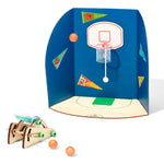 DIY Basketball Catapult Kit by KiwiCo, Inc., featuring colorful components and a step-by-step STEAM project for creative play.