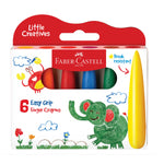 Faber-Castell Little Creatives Easy Grasp Crayons for arts and crafts, featuring colorful, easy-to-hold crayon tips for young children