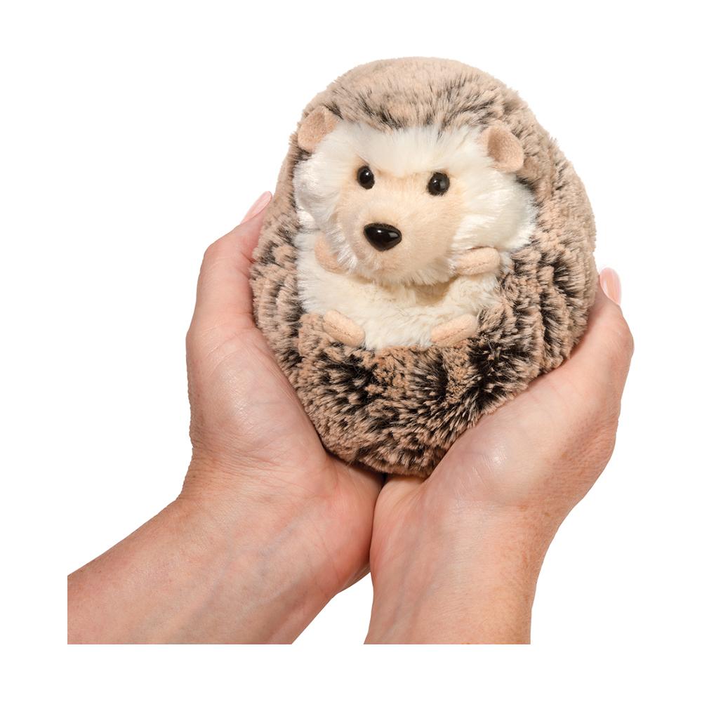 Soft Spunky Hedgehog plush toy by Douglas Toys, featuring a cuddly hedgehog with detailed fur and adorable facial expression.