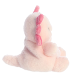 Pink Axolotl Palm Pal plush toy from Palm Pals, soft and cuddly with detailed features, perfect for plush toy lovers.