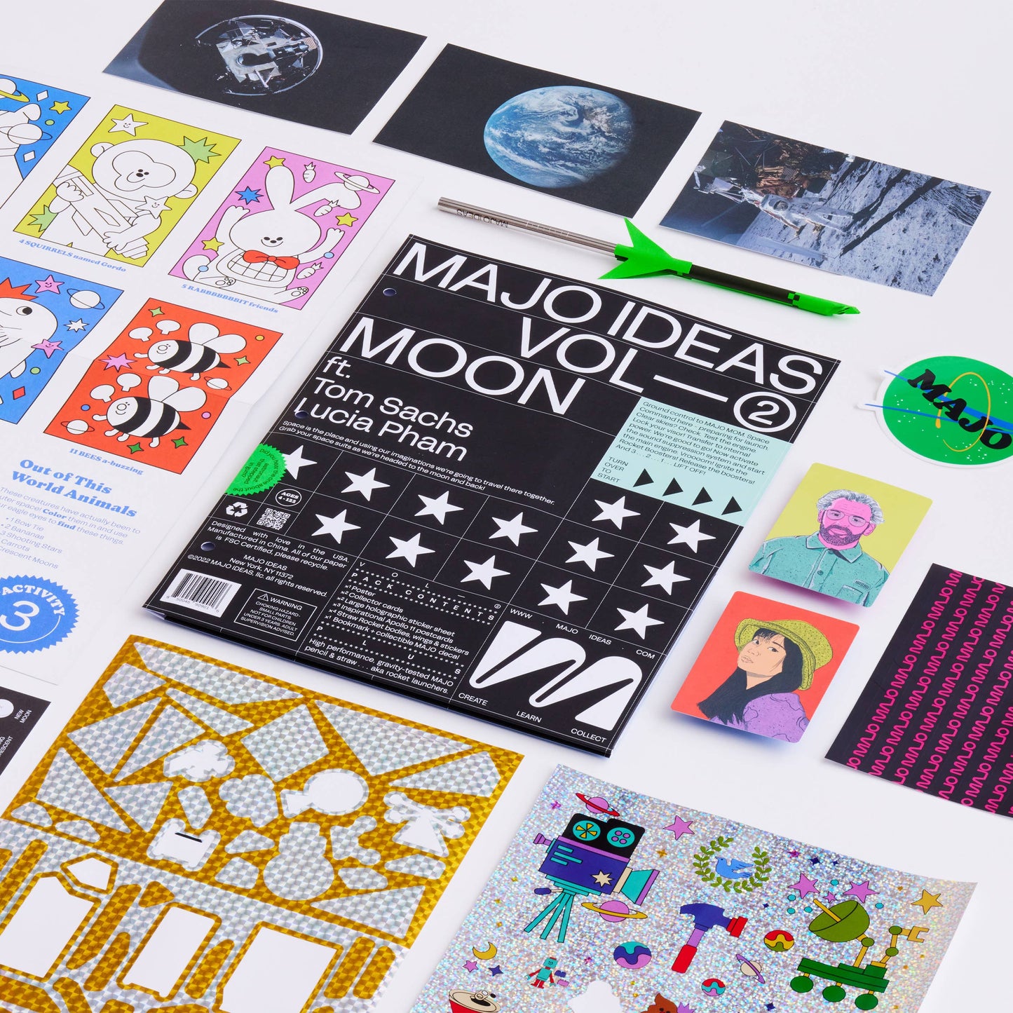 VOL 2 — MOON Sticker Based Art Pack - Toy Polloi