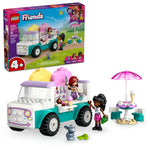 LEGO Friends ice cream truck set with packaging on a white background