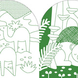 Wild World Coloring Book With Stickers