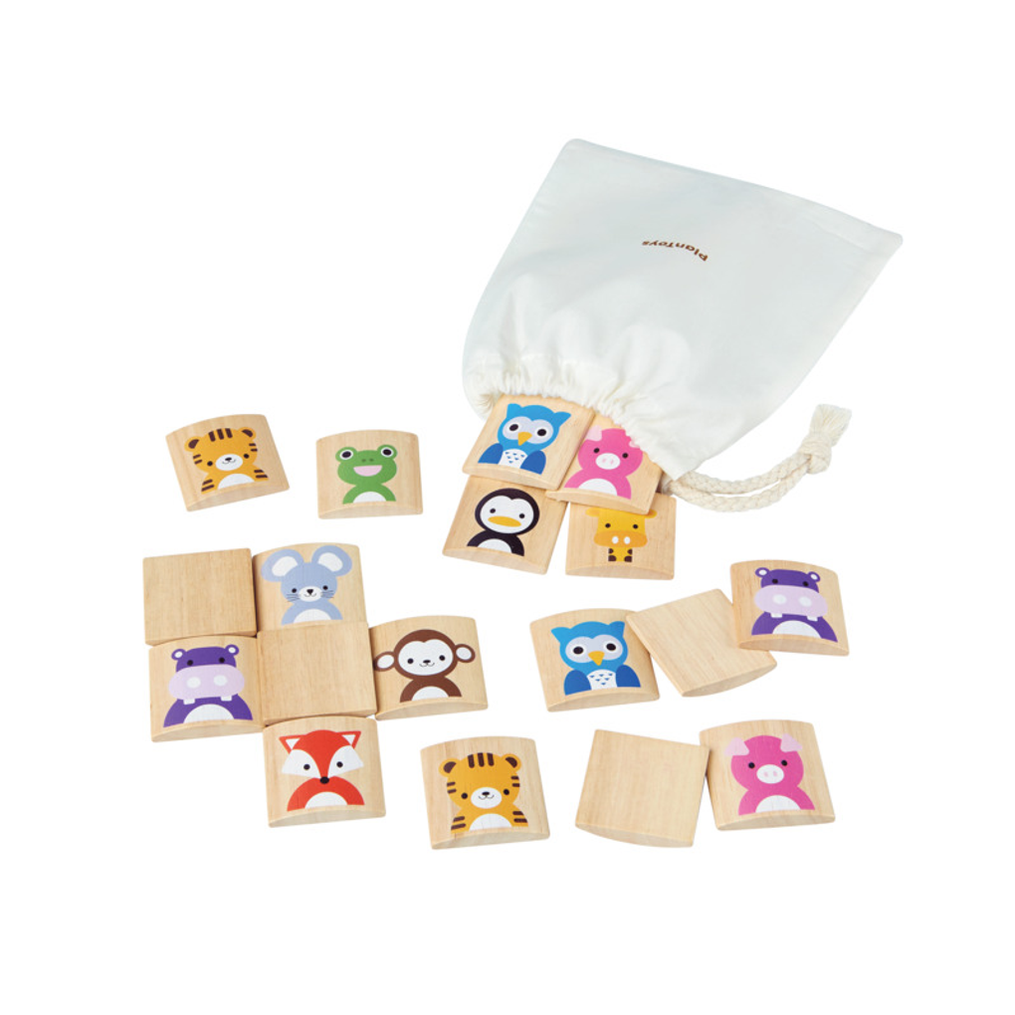 Wood Animals Memory Game