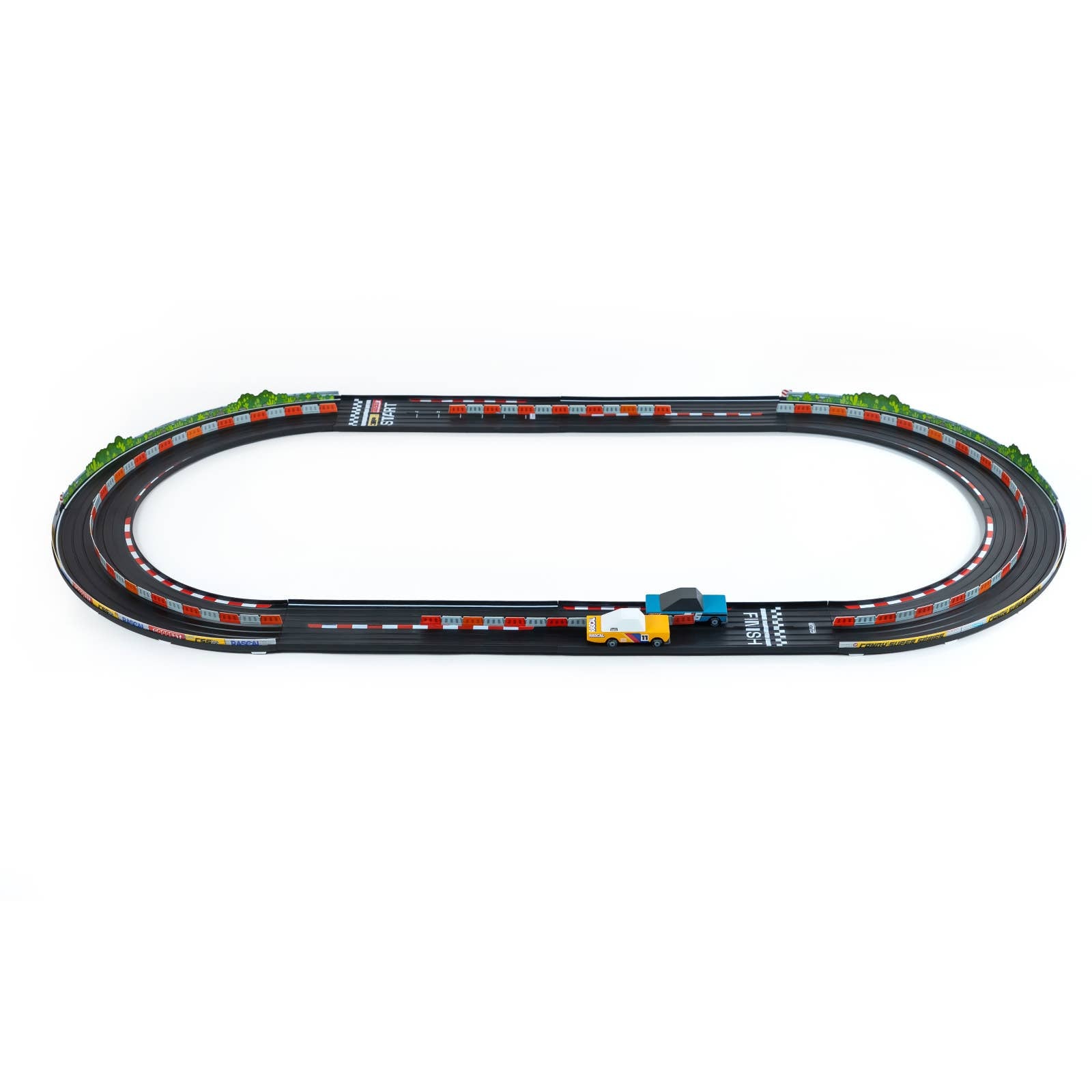 Candylab Toys Roadworks Oval Speedway vehicle, detailed toy car with racing design, suitable for children’s play and collection.