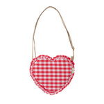 Gingham Ruffle Heart Bag - Toy Polloi
