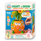 Bright Stripes Paint & Grow Orange Kit for arts and crafts, featuring vibrant orange paints, seeds, and craft tools in the image.