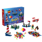 Plus-Plus USA Learn To Build Basics Set, educational building game with colorful pieces for creative play and learning.