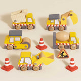 Wooden Construction Vehicle Play Set