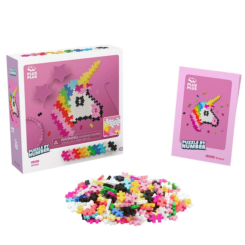 Puzzle by Number - 250 pc Unicorn - Toy Polloi