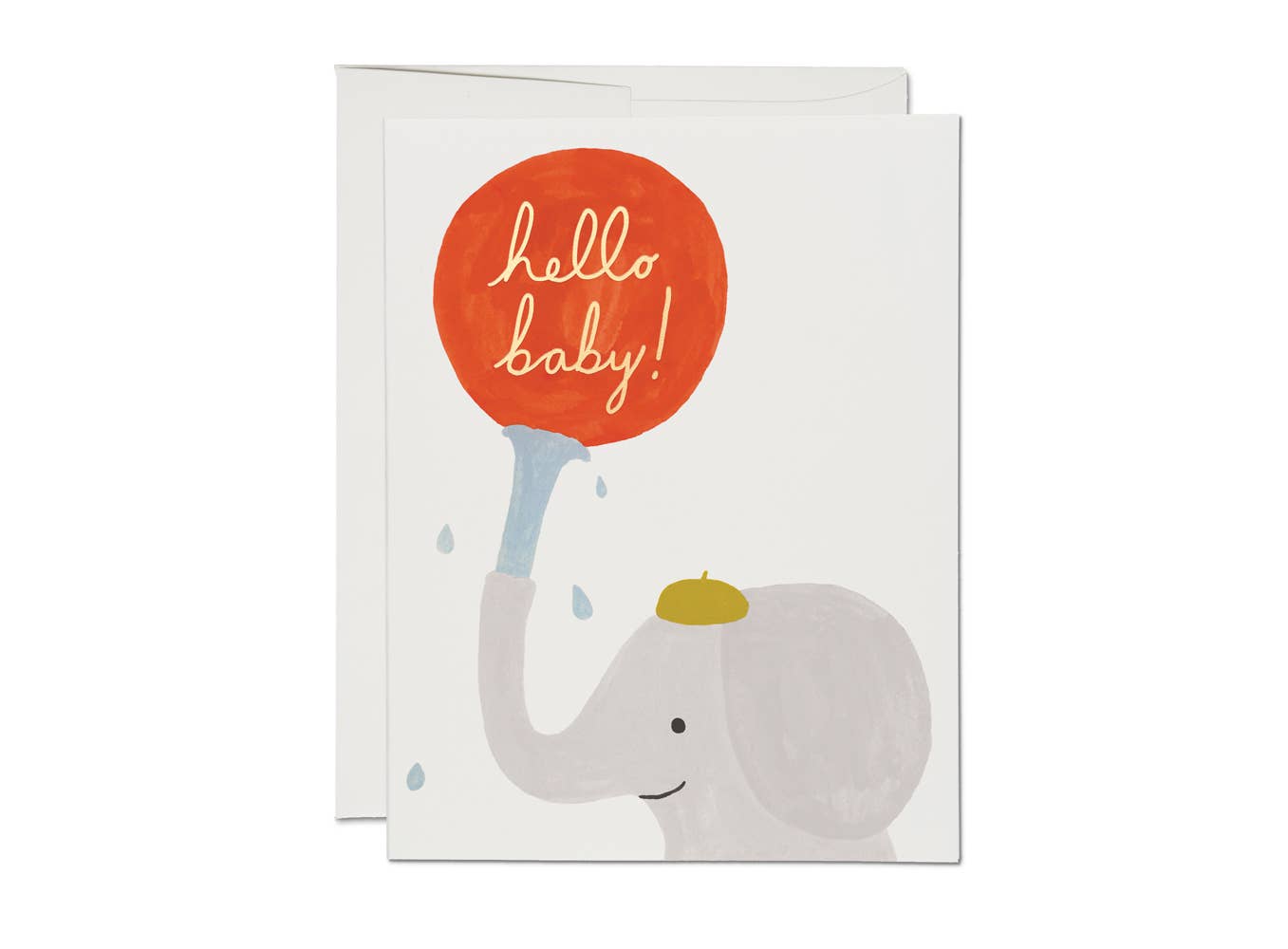 Little Elephant Baby Card - Toy Polloi