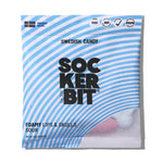 Sockerbit Foamy Lips and Skulls Swedish candy treats in colorful foam shapes on a white background