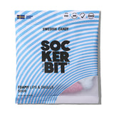 Sockerbit Foamy Lips and Skulls Swedish candy treats in colorful foam shapes on a white background