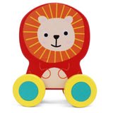 Wooden Lion Animal Car