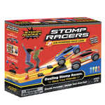 Colorful Stomp Rocket Dueling Stomp Racers outdoor toy for kids, featuring two foam rocket racers ready for outdoor play.
