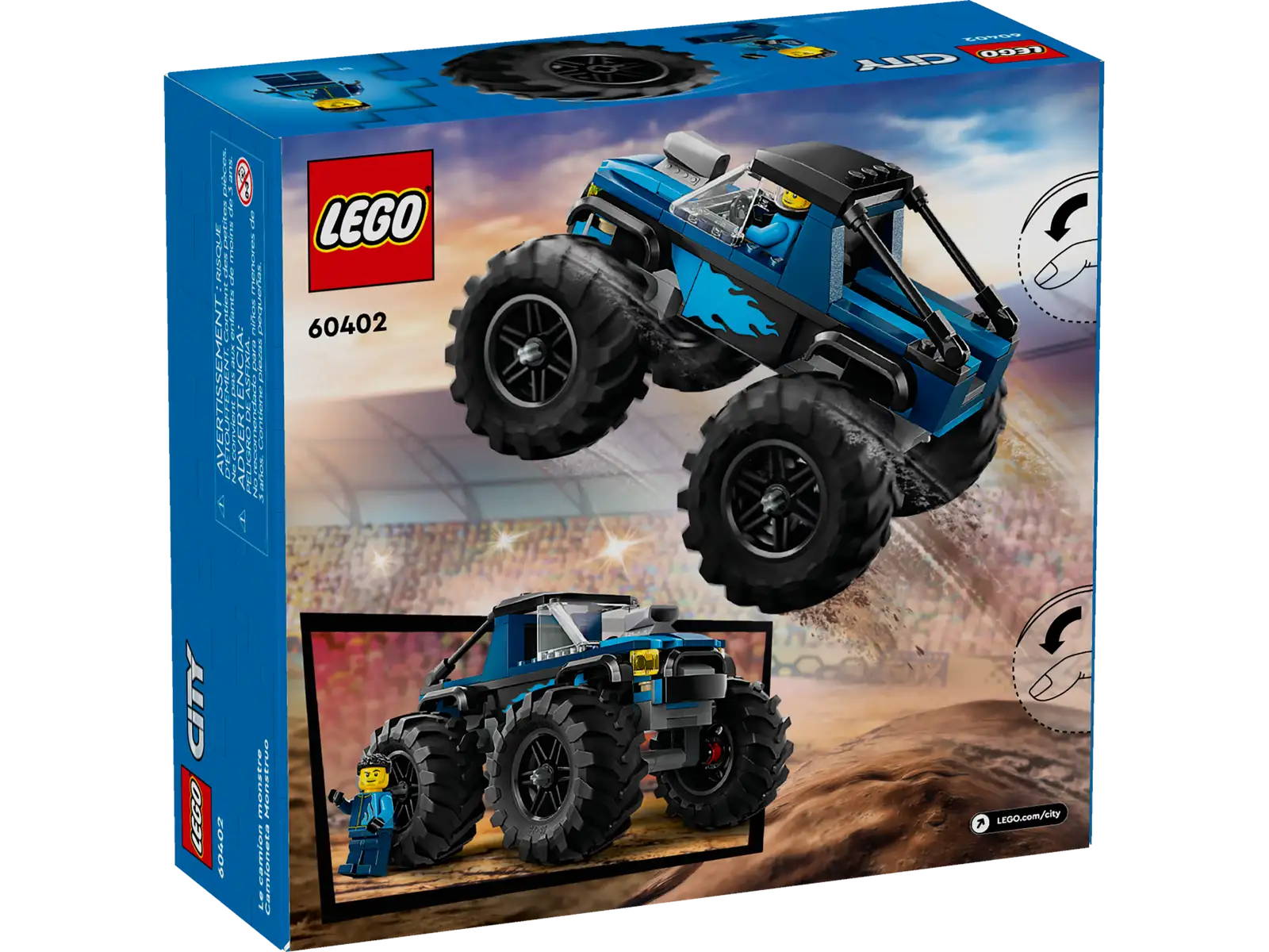 LEGO City Blue Monster Truck - Toy Polloi
