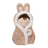 Douglas Toys Baby Bunny Hug plush doll, soft stuffed bunny toy for babies, pink and cuddly, perfect for cuddling and play.