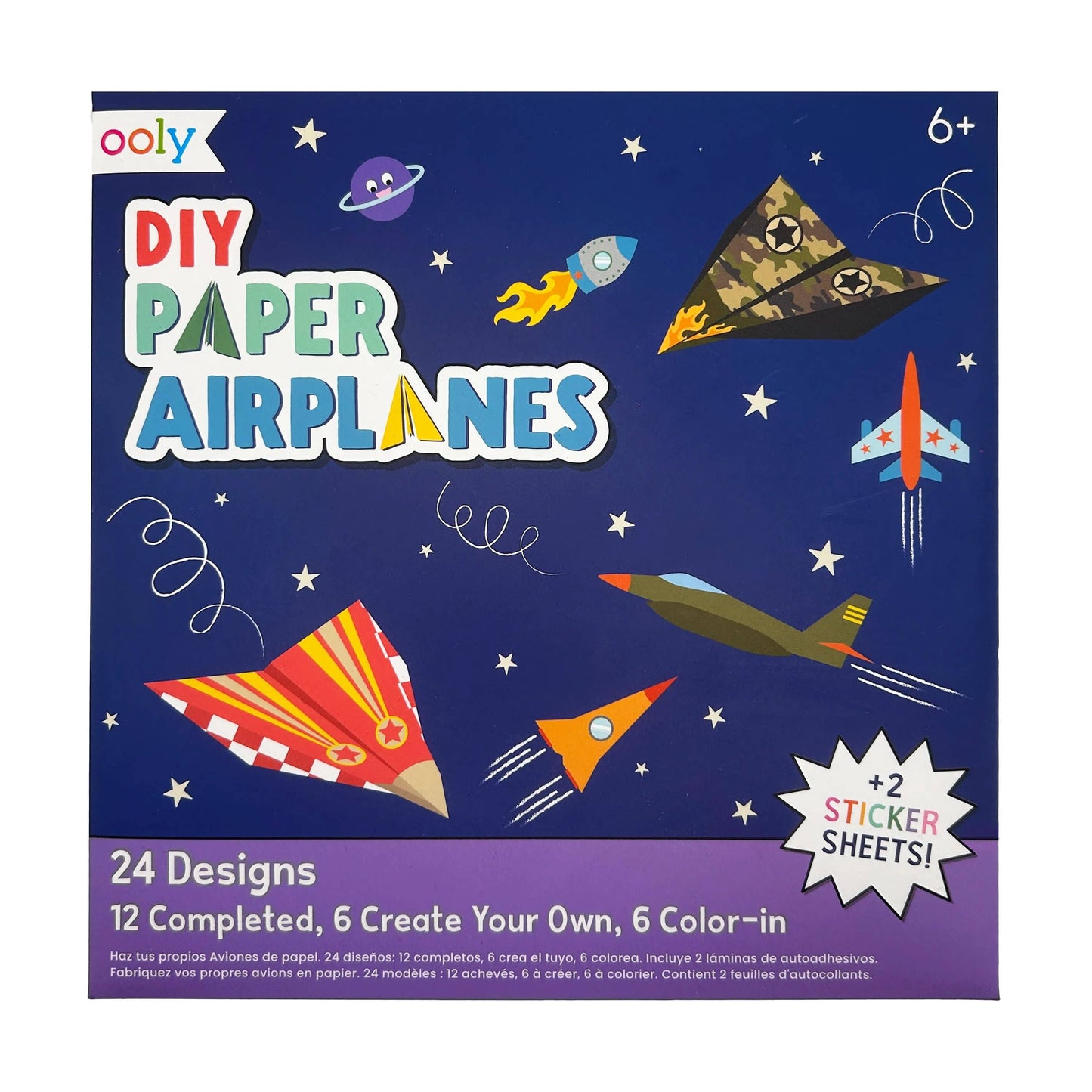 D.I.Y. Paper Air Planes Activity Kit - Set of 24 Designs - Toy Polloi