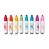 Jumbo Jots Dual Tip Unicorn Stamp Markers by OOLY, colorful arts and crafts markers with dual tips for creative stamping and drawing.