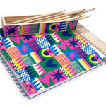SNIFTY Square Artists Sketchbook for arts and crafts, featuring a hardcover cover and blank pages for drawing and sketching.