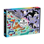 Animal Kingdom 100 Piece Double-Sided Puzzle - Toy Polloi
