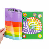Color by Number Dot Sticker Book by Pipsticks featuring colorful sticker pages and numbered dot stickers for creative fun.