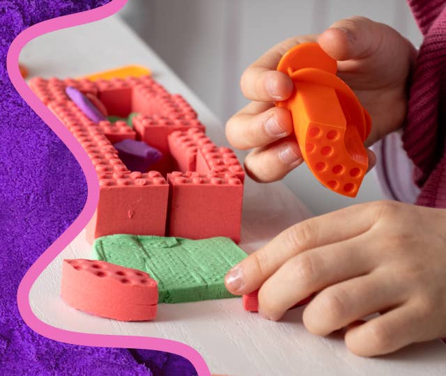 Yellow Mad Mattr Quantum Pack sensory toy, soft and moldable modeling clay from Mad Mattr for tactile play and creative fun.