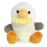 Palm Pals Seagull plush toy with fry palm palm design, soft and cuddly stuffed animal for kids and collectors.