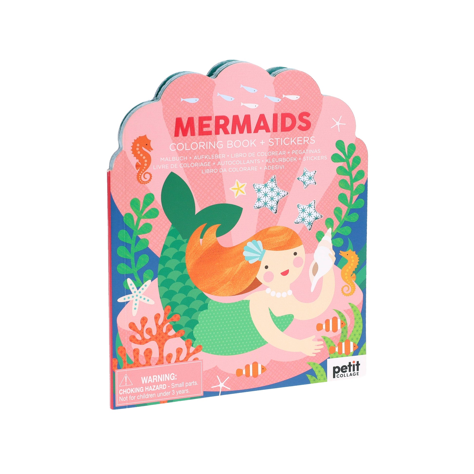 Mermaid Coloring Book With Stickers