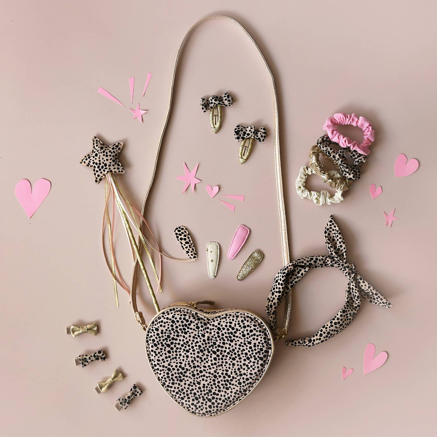 Love Heart Leopard Bag - Toy Polloi