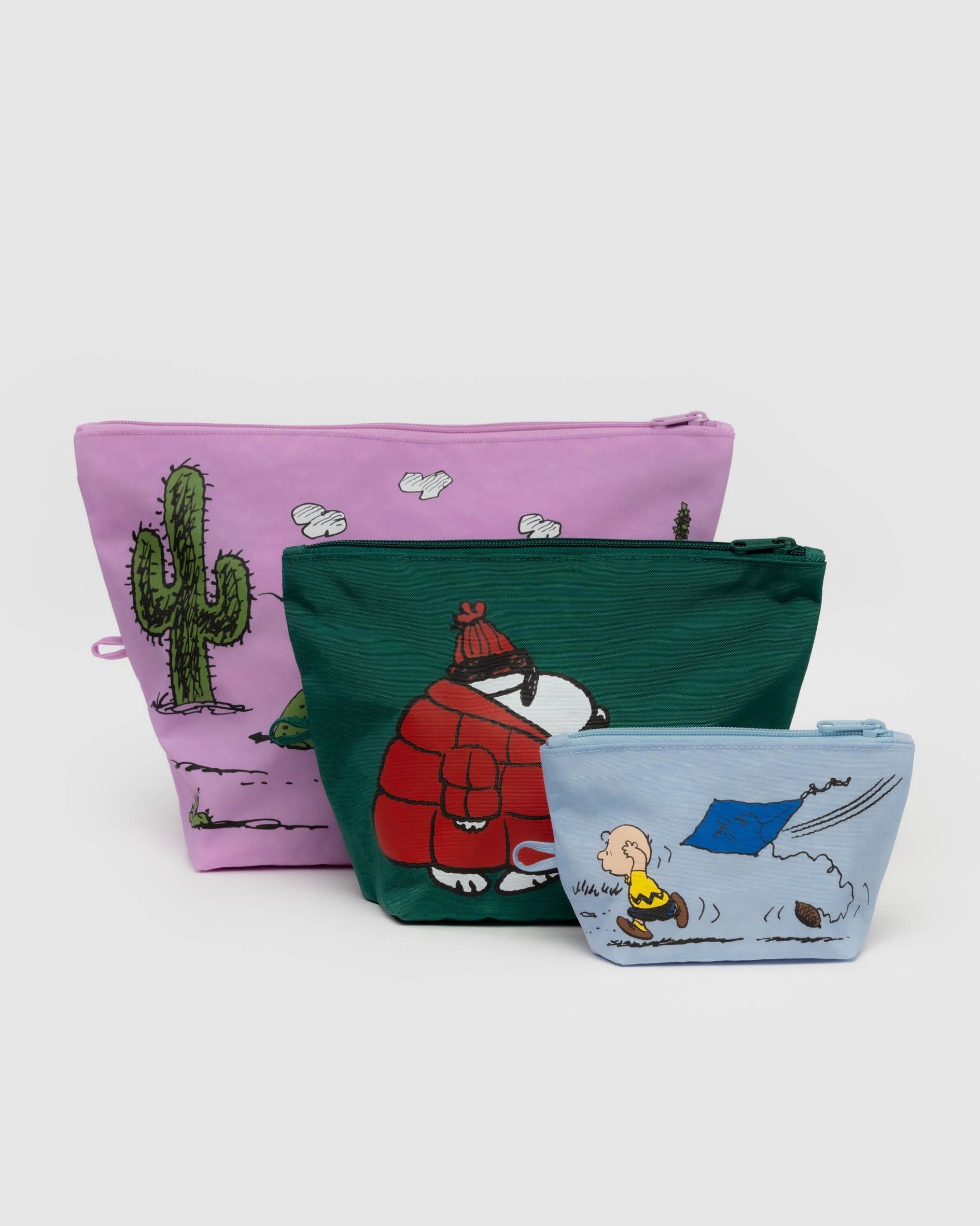 Baggu Snoopy Pouch Set