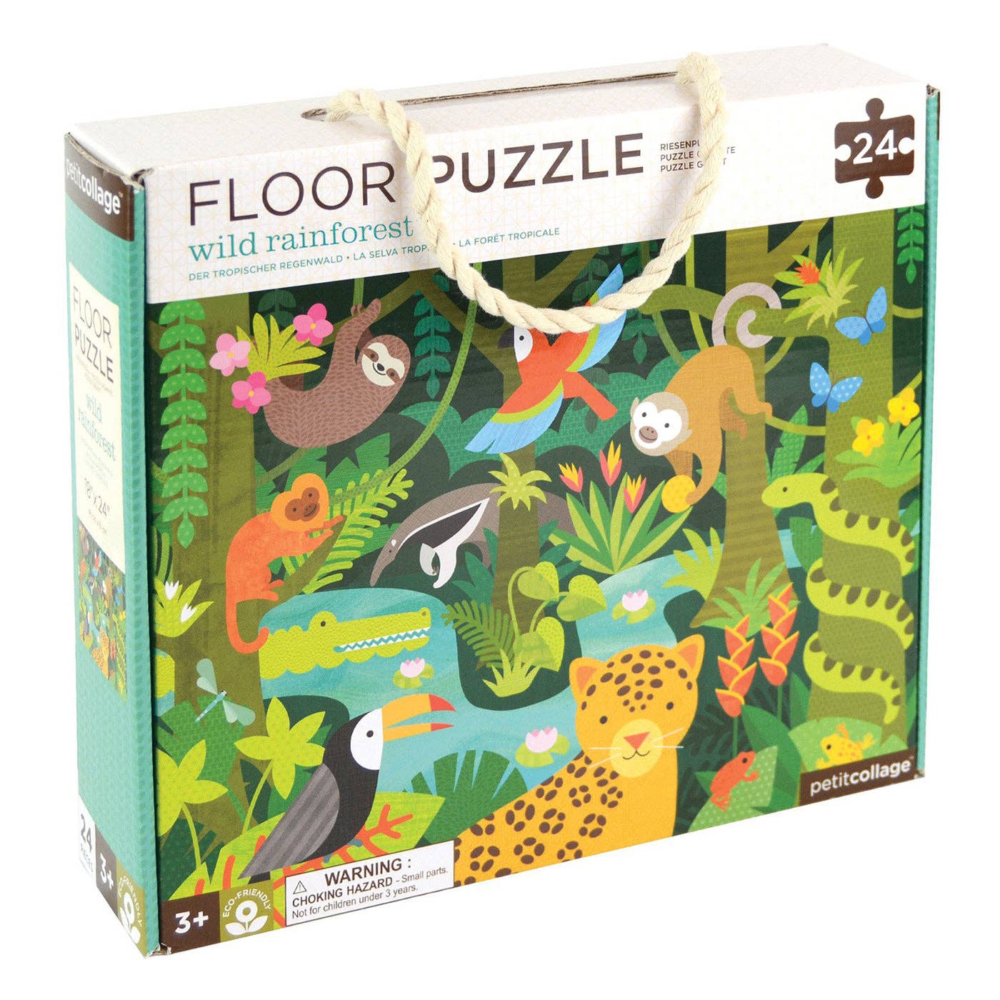 Wild Rainforest 24-Piece Floor Puzzle - Toy Polloi