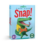 eeBoo Snap card game featuring colorful illustrated cards for quick-paced matching fun and family entertainment.