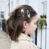 Leopard Scalloped Hair Claw Clip