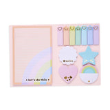 Ooly Pastel Rainbow Sticky Note & Tab Set - Toy Polloi