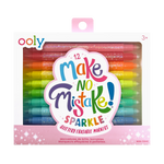 Ooly Make No Mistake! Glitter Erasable Markers - Toy Polloi