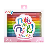 Ooly Make No Mistake! Glitter Erasable Markers - Toy Polloi
