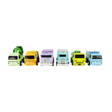 Metallic Diecast Pull-Back Trucks