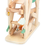 Wooden Ants Racer Ramp by Janod, colorful cars and trucks toy for children, featuring a fun ramp for racing play.