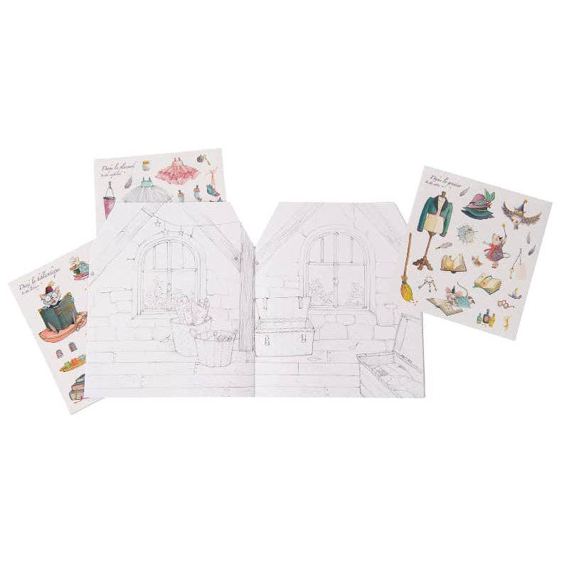 Dollhouse Coloring Books & Stickers - Toy Polloi