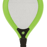 Toysmith Bashminton Yard Game set for outdoor fun, featuring rackets and shuttlecocks on a grassy lawn.