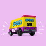 Candylab Toys Speed Vandal TOONS™ car, a colorful toy car for kids, featuring a sleek design and vibrant details.